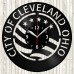 Cleveland Vinyl Record Clock 