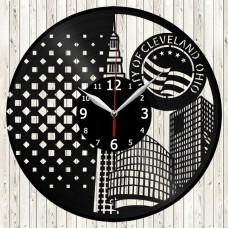 Vinyl Record Clock Cleveland