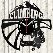 Vinyl Record Clock Climbing