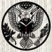 Coat Of Arms Of America Vinyl Record Clock 