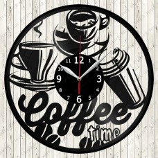 Coffee Vinyl Record Clock 