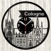 Cologne Vinyl Record Clock 