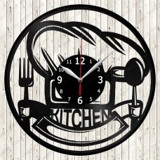 Cooking Kitchen Vinyl Record Clock 