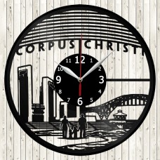 Corpus Christi Vinyl Record Clock 