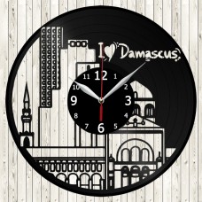 Vinyl Record Clock Damascus