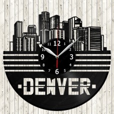 Denver Vinyl Record Clock 