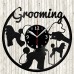 Dog Grooming Salon Vinyl Record Clock 