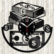 Vinyl Record Clock Dollar