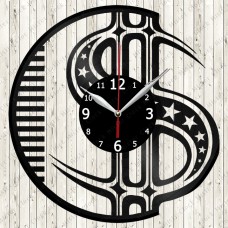 Dollar Vinyl Record Clock 