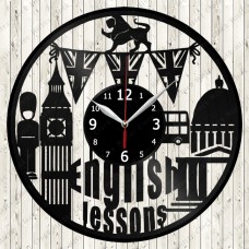 Vinyl Record Clock English Lessons