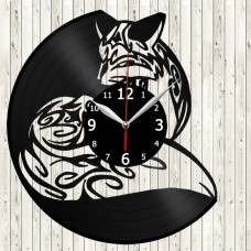 Vinyl Record Clock Fox