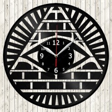 Freemasonry Vinyl Record Clock 