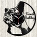 French Bulldog Vinyl Record Clock 