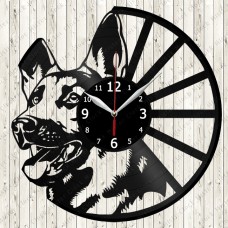 Vinyl Record Clock German Shepherd