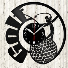 Golf Vinyl Record Clock 