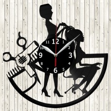 Vinyl Record Clock Hairdresser