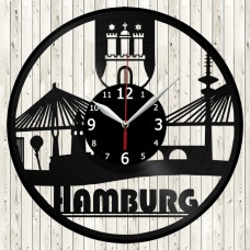 Vinyl Record Clock Hamburg