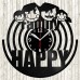 Happy Family Vinyl Record Clock 