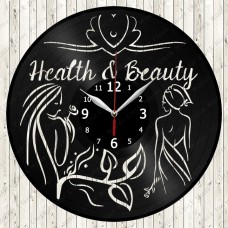 Health Beauty Vinyl Record Clock 