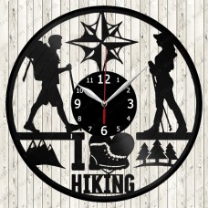 Vinyl Record Clock Hiking