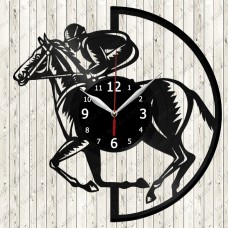 Horse Racing Vinyl Record Clock 