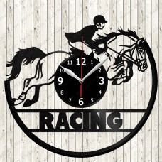 Horse Racing Vinyl Record Clock 