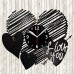 I Love You Vinyl Record Clock 