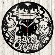 Ice Cream Vinyl Record Clock 