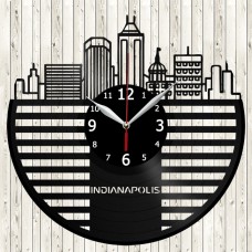 Indianapolis Vinyl Record Clock 