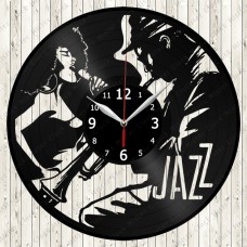 Vinyl Jazz Record Clock 