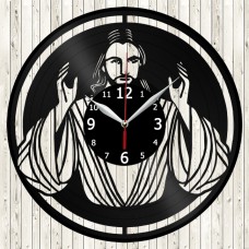 Vinyl Record Clock Jesus