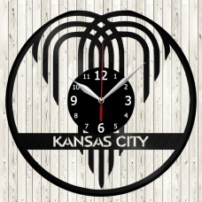 Kansas City Vinyl Record Clock 