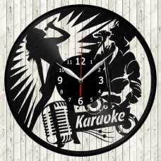 Vinyl Record Clock Karaoke