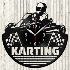 Karting Vinyl Record Clock 