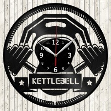 Vinyl Record Clock Kettlebell Sport