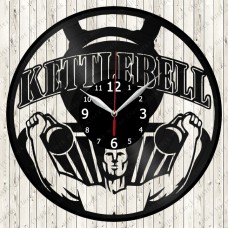 Kettlebell Sport Vinyl Record Clock 