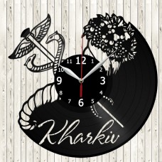 Kharkiv Vinyl Record Clock 