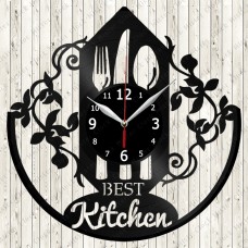 Kitchen Vinyl Record Clock 