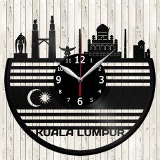 Kuala Lumpur Vinyl Record Clock 