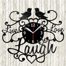 Live Love Laugh Vinyl Record Clock 