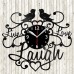 Live Love Laugh Vinyl Record Clock 