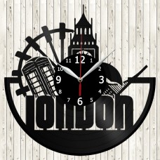 London Vinyl Record Clock 