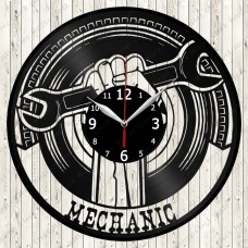 Mechanic Vinyl Record Clock 