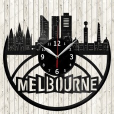 Melbourne Vinyl Record Clock 