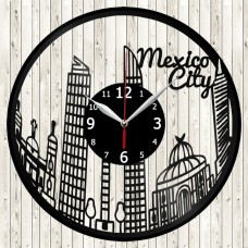 Mexico City Vinyl Record Clock 