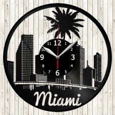 Vinyl Record Clock Miami