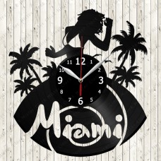 Vinyl Record Clock Miami