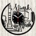 Minsk Vinyl Record Clock 