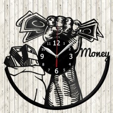 Money Vinyl Record Clock 