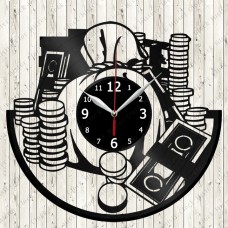 Money Vinyl Record Clock 